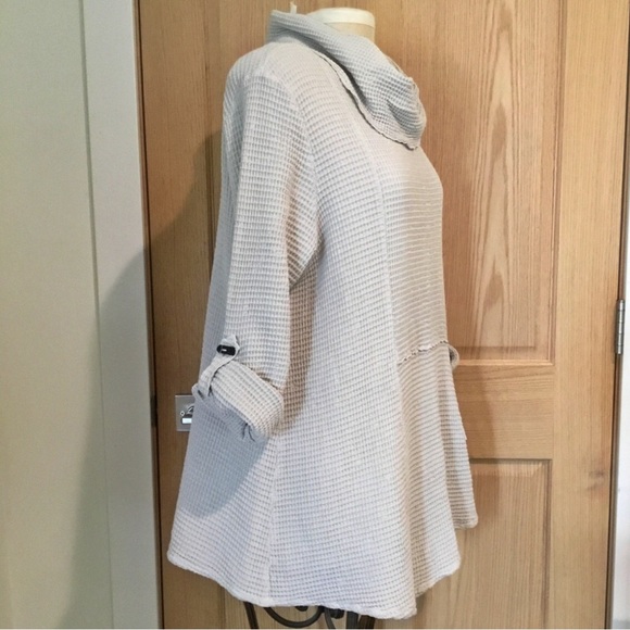 Waffle Cotton Knit Tunic by Focus Casual Life - Picture 2 of 8